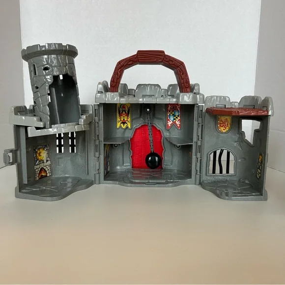 Vintage 1998 Fisher Price Great Adventures All In One Take Along Castle - Picture 11 of 13